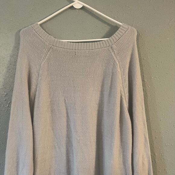 Lane Bryant Women’s Grey Knit Oversized Sweater 18/20 Soft Warm Feminine Cozy - Picture 7 of 8